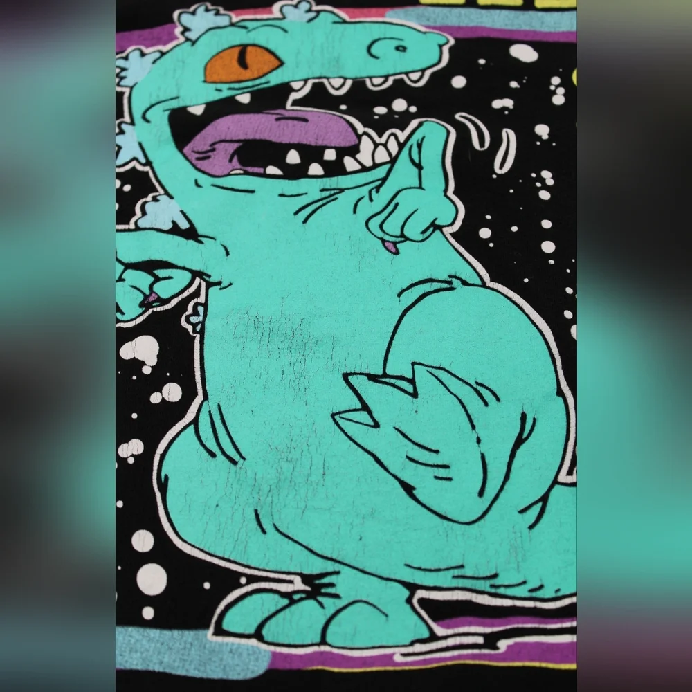 Unisex Black Rugrats Graphic Tee – Size 18/20 - Picture 6 of 6
